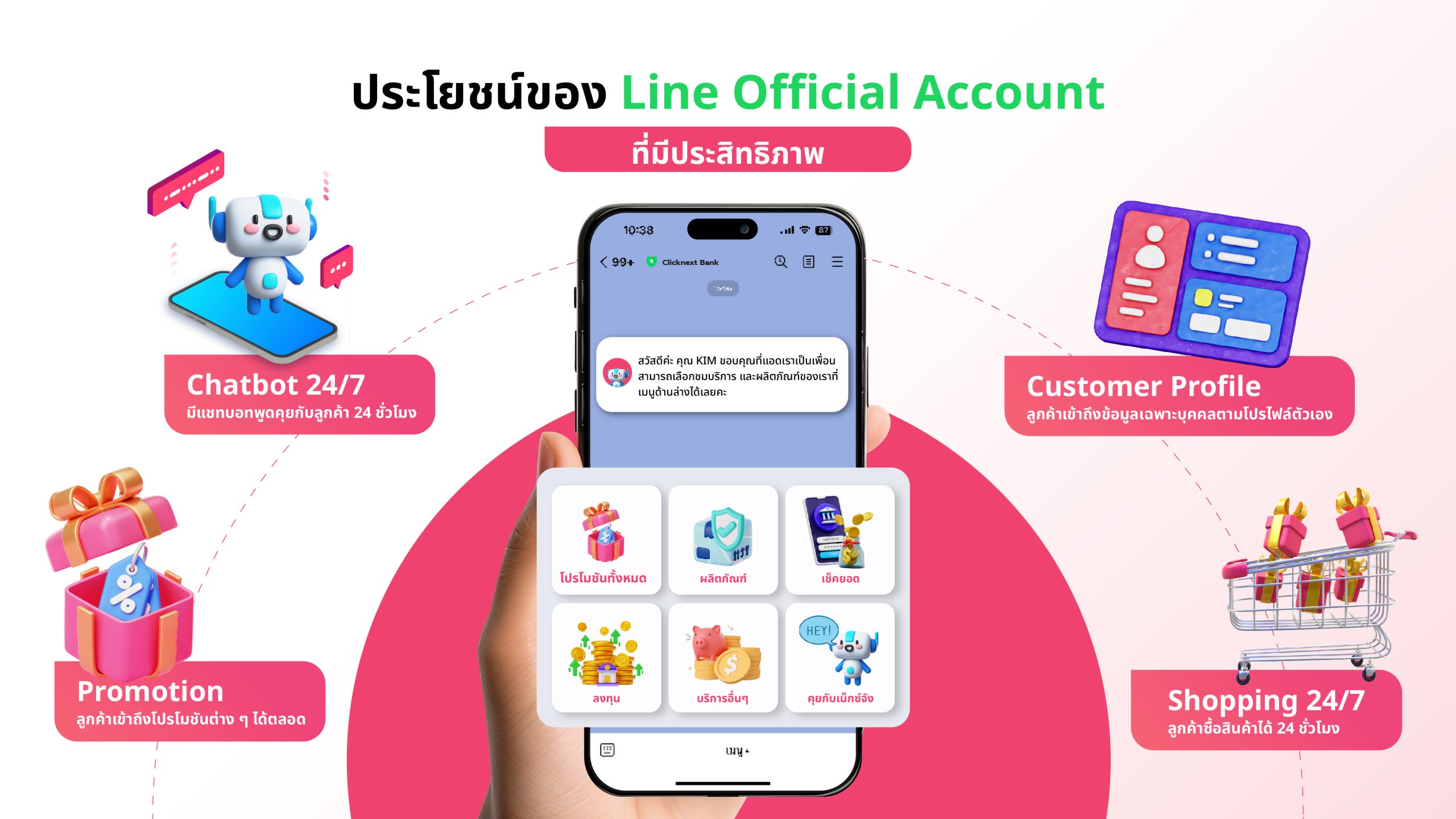 ประโยชน์ของ Line Official Account